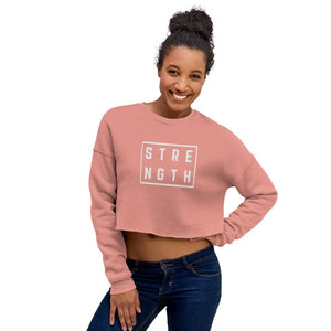 Womens Strength Crewneck Crop Sweatshirt - Sweatshirts