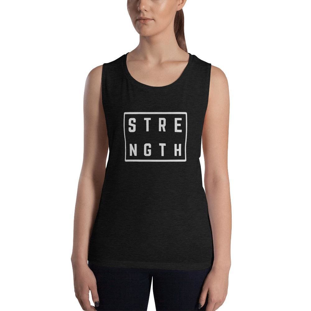 Women's Strength Muscle Tank Top (Low Cut Arm Holes)