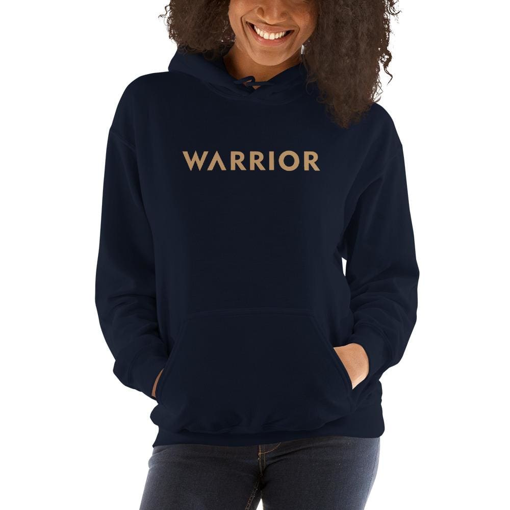Womens Warrior Hoodie Sweatshirt - S / Navy - Sweatshirts