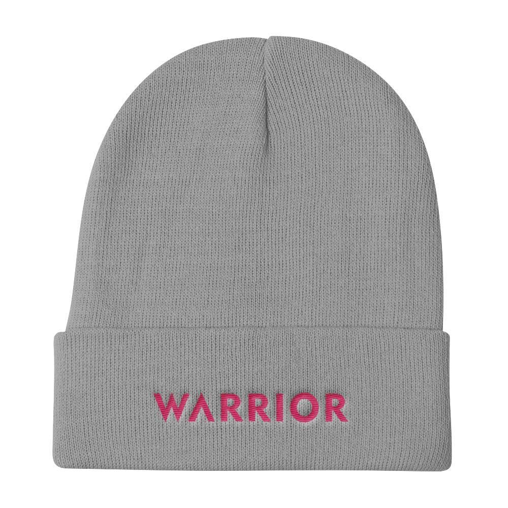 Womens Warrior Knit Beanie - One-size / Gray - Hats